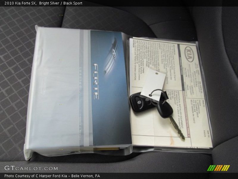 Bright Silver / Black Sport 2010 Kia Forte SX