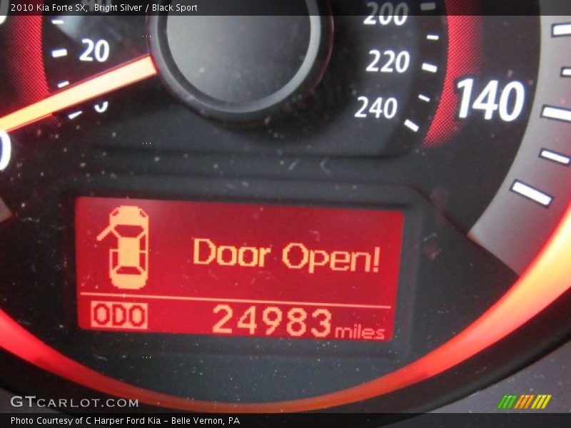 Bright Silver / Black Sport 2010 Kia Forte SX