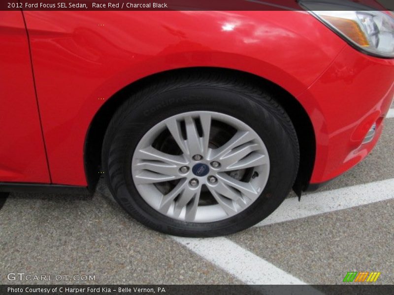 Race Red / Charcoal Black 2012 Ford Focus SEL Sedan