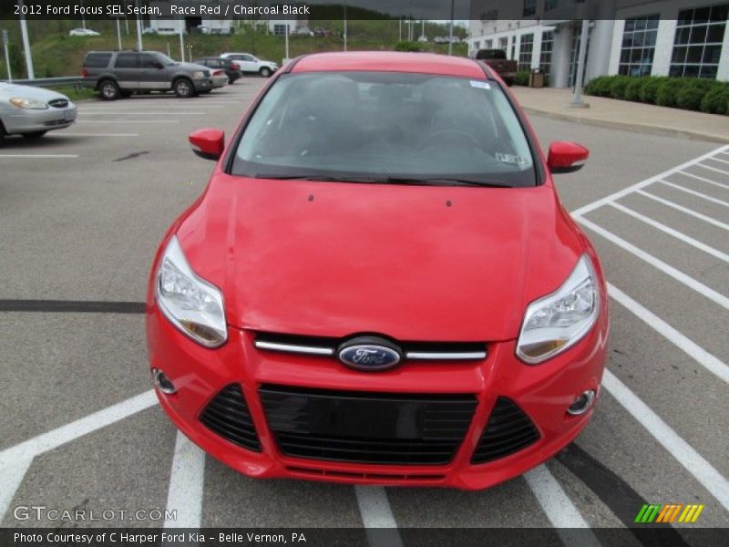 Race Red / Charcoal Black 2012 Ford Focus SEL Sedan
