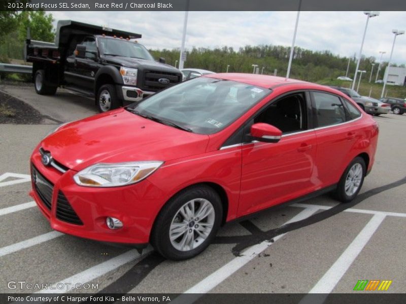 Race Red / Charcoal Black 2012 Ford Focus SEL Sedan