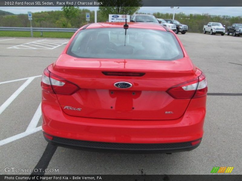 Race Red / Charcoal Black 2012 Ford Focus SEL Sedan