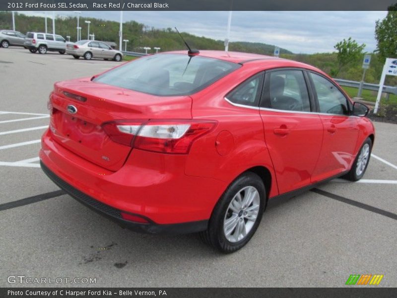 Race Red / Charcoal Black 2012 Ford Focus SEL Sedan