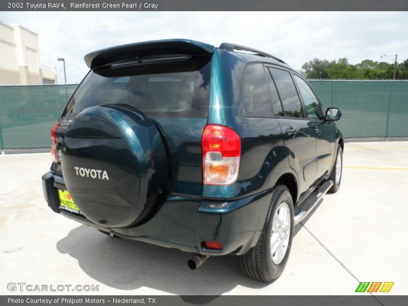 Rainforest Green Pearl / Gray 2002 Toyota RAV4