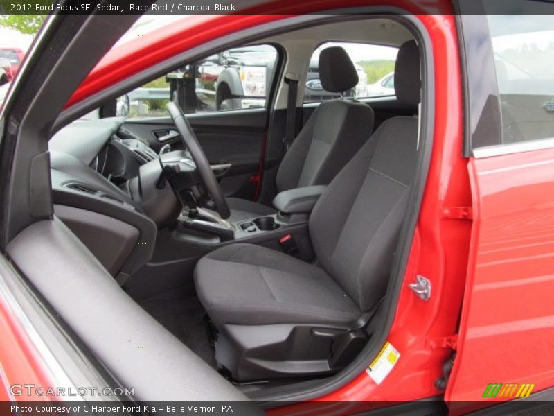Race Red / Charcoal Black 2012 Ford Focus SEL Sedan
