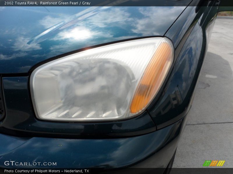 Rainforest Green Pearl / Gray 2002 Toyota RAV4