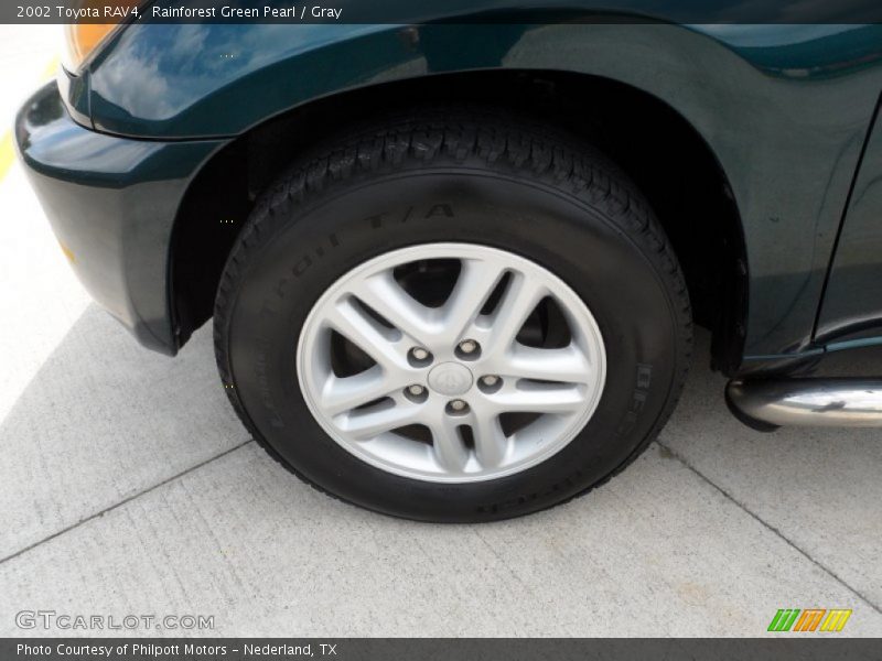 Rainforest Green Pearl / Gray 2002 Toyota RAV4
