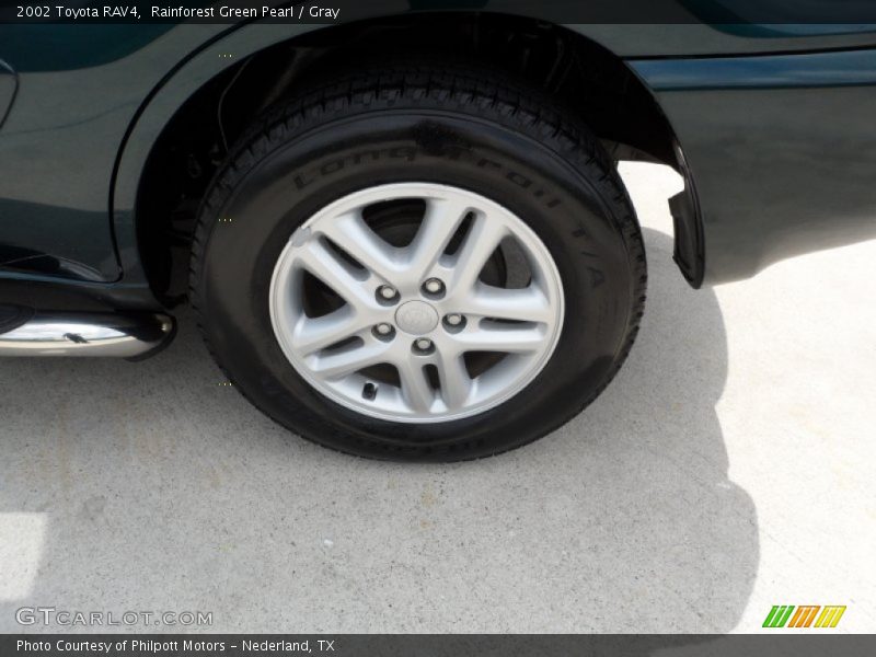Rainforest Green Pearl / Gray 2002 Toyota RAV4