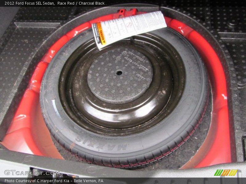 Race Red / Charcoal Black 2012 Ford Focus SEL Sedan