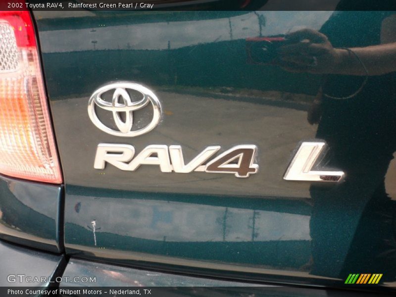 Rainforest Green Pearl / Gray 2002 Toyota RAV4