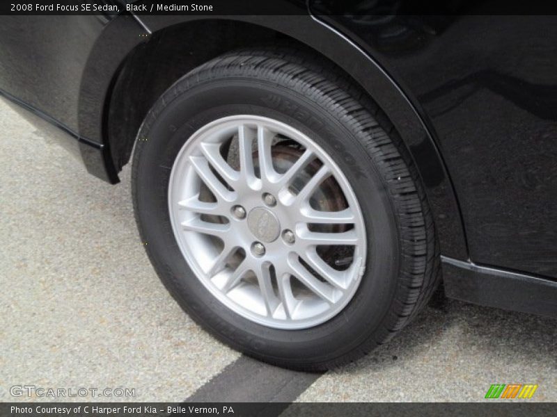 Black / Medium Stone 2008 Ford Focus SE Sedan