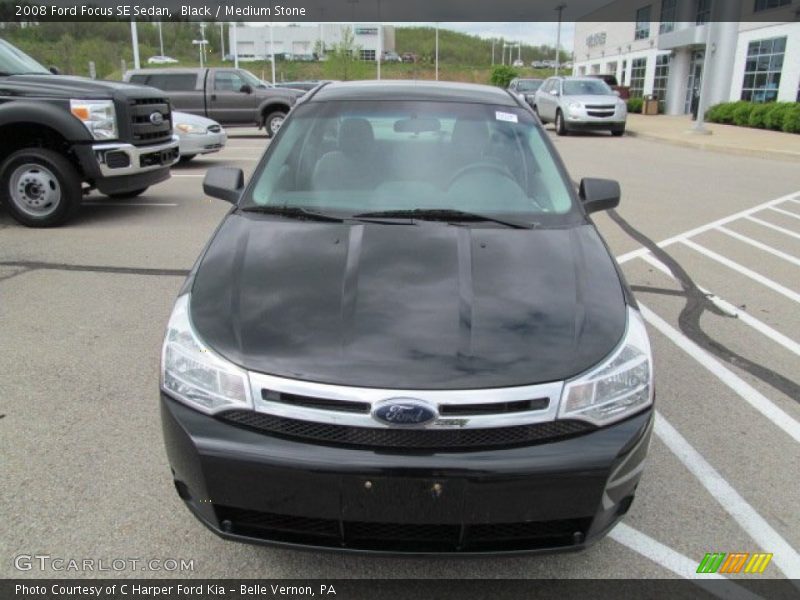 Black / Medium Stone 2008 Ford Focus SE Sedan
