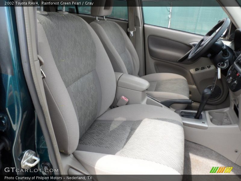 Rainforest Green Pearl / Gray 2002 Toyota RAV4
