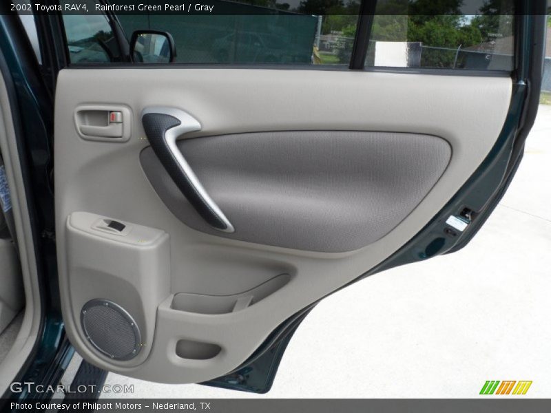 Rainforest Green Pearl / Gray 2002 Toyota RAV4