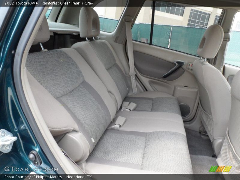 Rainforest Green Pearl / Gray 2002 Toyota RAV4