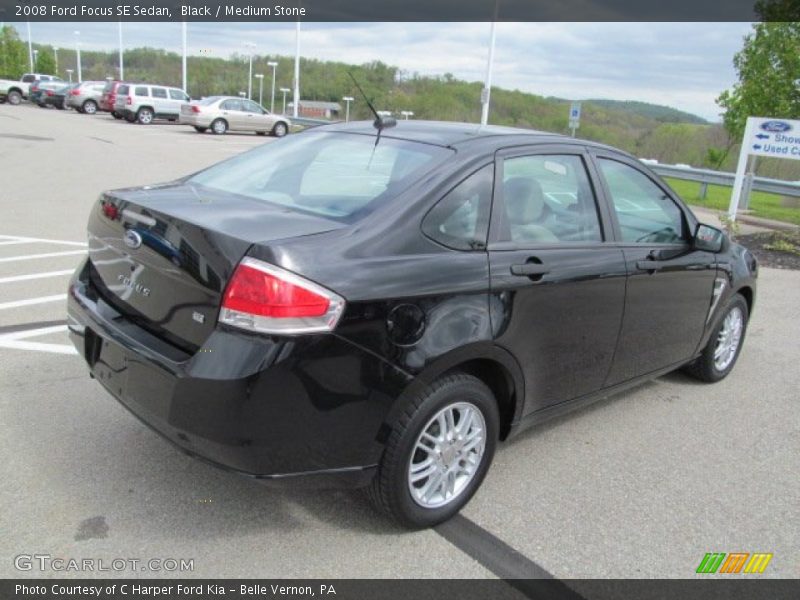 Black / Medium Stone 2008 Ford Focus SE Sedan
