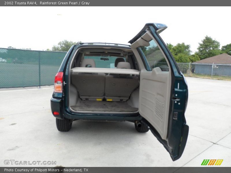 Rainforest Green Pearl / Gray 2002 Toyota RAV4