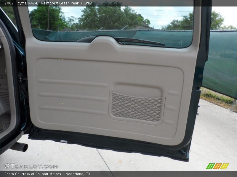 Rainforest Green Pearl / Gray 2002 Toyota RAV4
