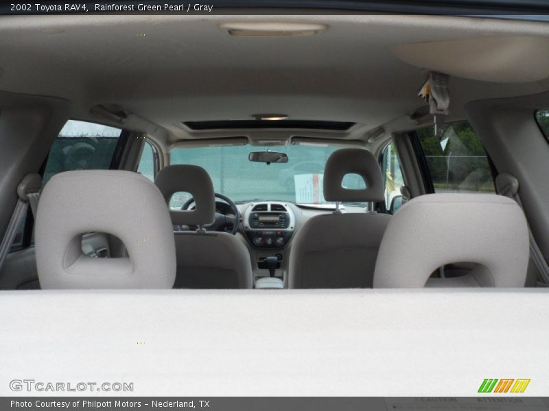 Rainforest Green Pearl / Gray 2002 Toyota RAV4