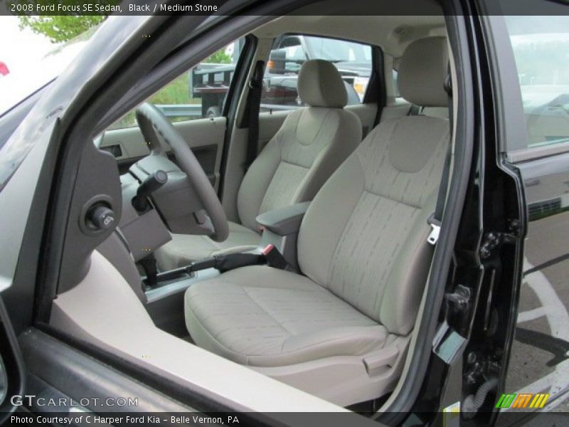 Black / Medium Stone 2008 Ford Focus SE Sedan