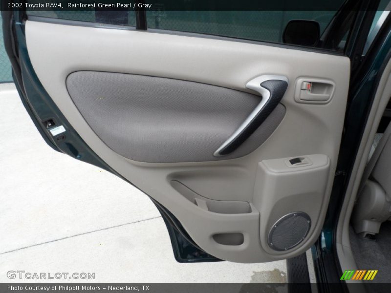 Rainforest Green Pearl / Gray 2002 Toyota RAV4