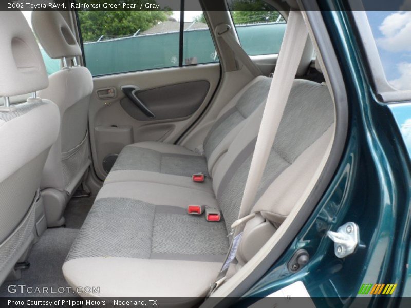 Rainforest Green Pearl / Gray 2002 Toyota RAV4