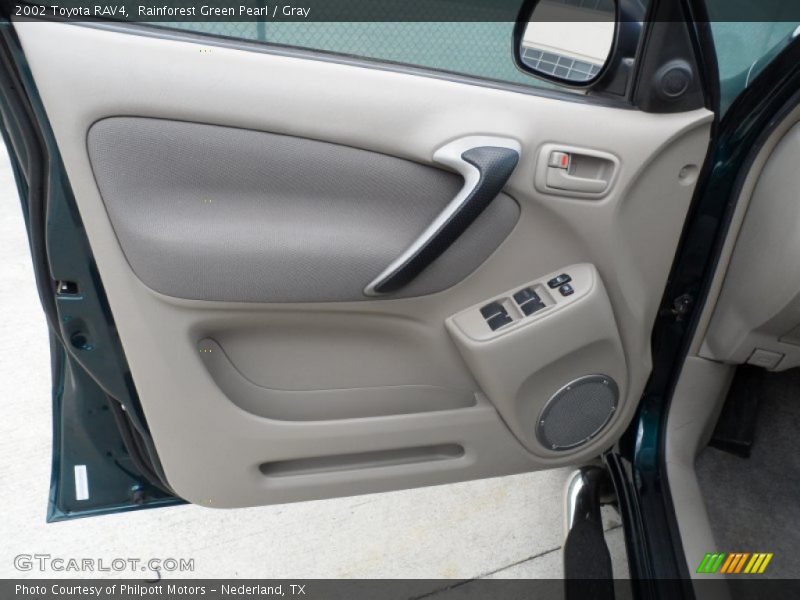 Rainforest Green Pearl / Gray 2002 Toyota RAV4