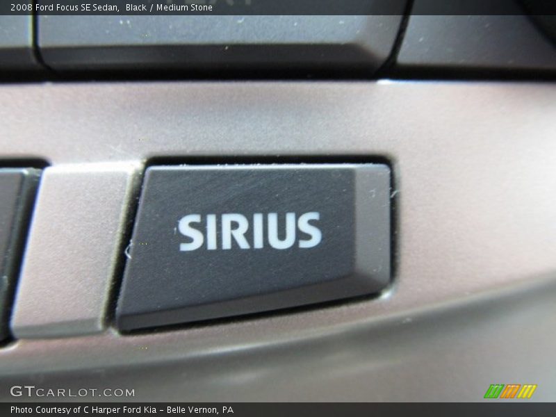 Black / Medium Stone 2008 Ford Focus SE Sedan