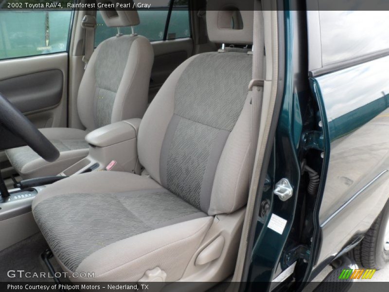 Rainforest Green Pearl / Gray 2002 Toyota RAV4