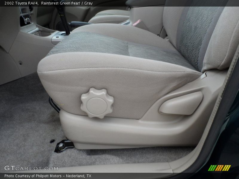 Rainforest Green Pearl / Gray 2002 Toyota RAV4