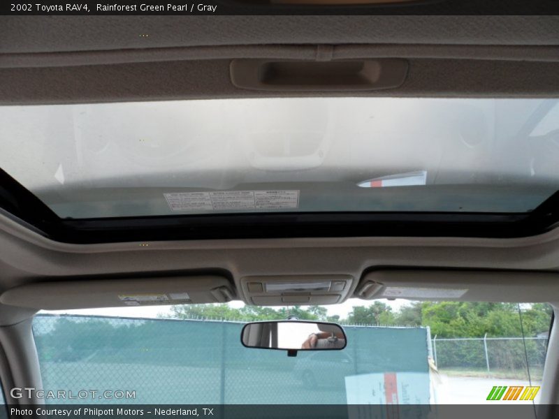 Rainforest Green Pearl / Gray 2002 Toyota RAV4