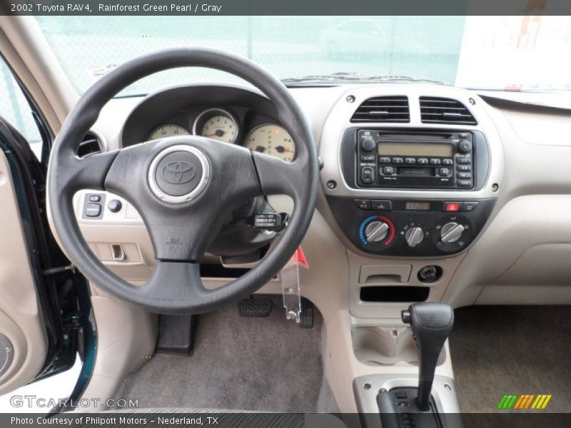 Rainforest Green Pearl / Gray 2002 Toyota RAV4