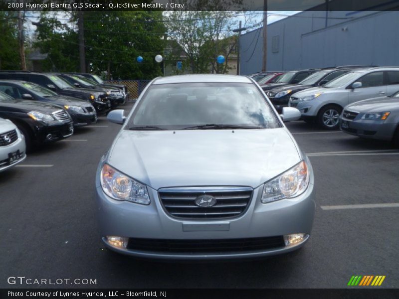QuickSilver Metallic / Gray 2008 Hyundai Elantra GLS Sedan