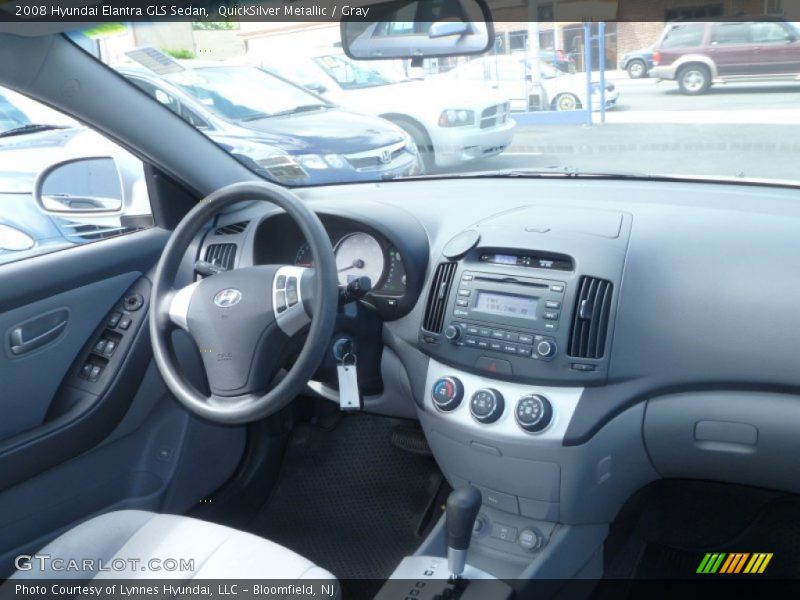 QuickSilver Metallic / Gray 2008 Hyundai Elantra GLS Sedan