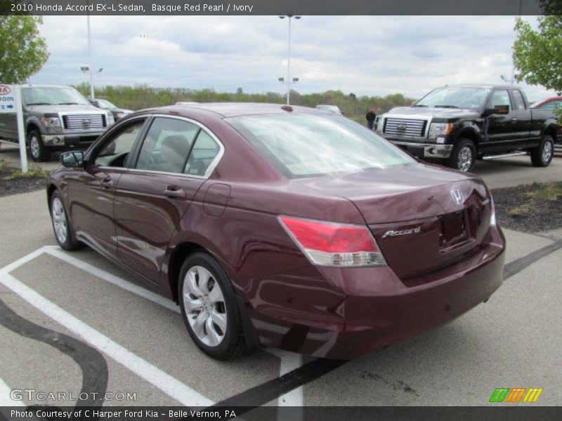 Basque Red Pearl / Ivory 2010 Honda Accord EX-L Sedan