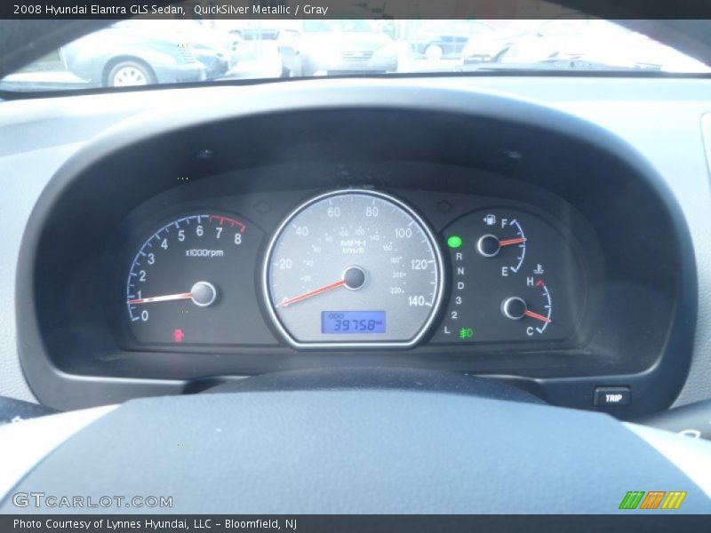 QuickSilver Metallic / Gray 2008 Hyundai Elantra GLS Sedan