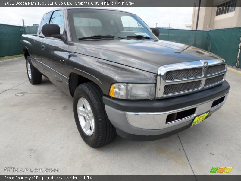 Graphite Gray Metallic / Mist Gray 2001 Dodge Ram 1500 SLT Club Cab