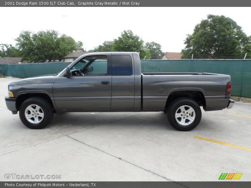 Graphite Gray Metallic / Mist Gray 2001 Dodge Ram 1500 SLT Club Cab