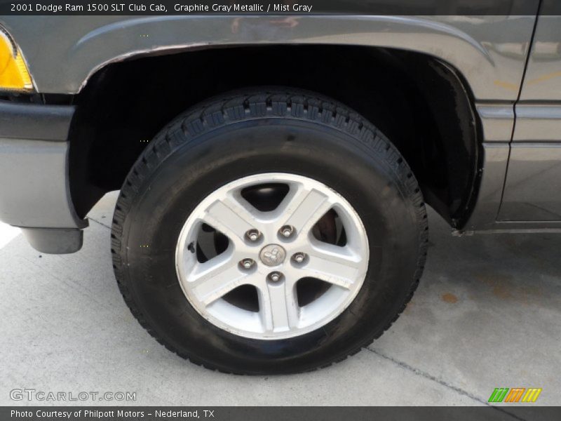 Graphite Gray Metallic / Mist Gray 2001 Dodge Ram 1500 SLT Club Cab