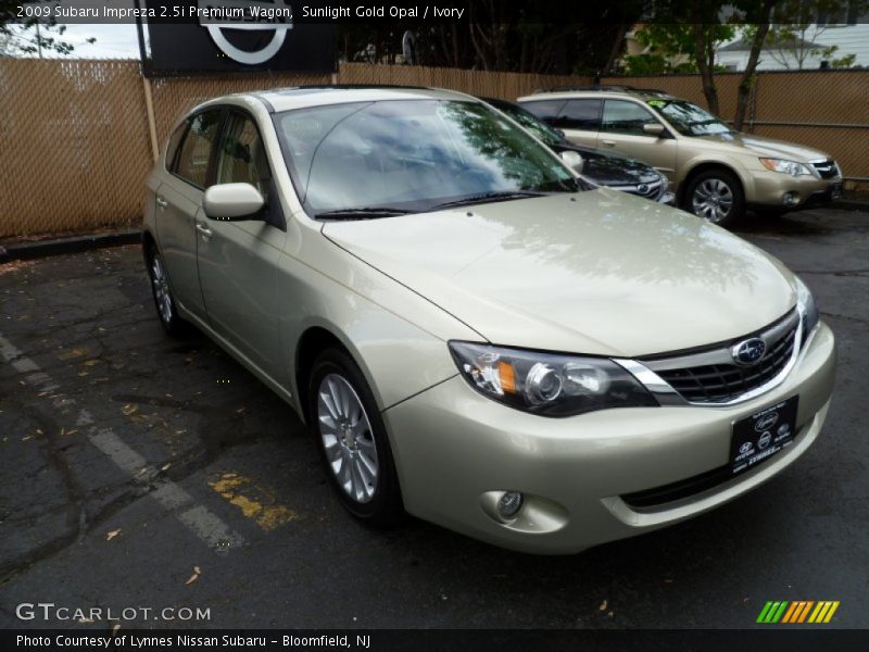 Sunlight Gold Opal / Ivory 2009 Subaru Impreza 2.5i Premium Wagon