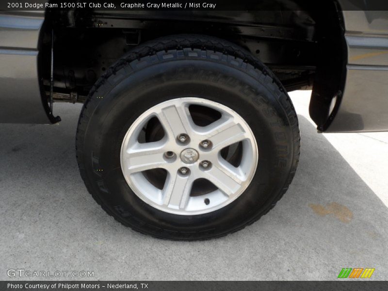 Graphite Gray Metallic / Mist Gray 2001 Dodge Ram 1500 SLT Club Cab
