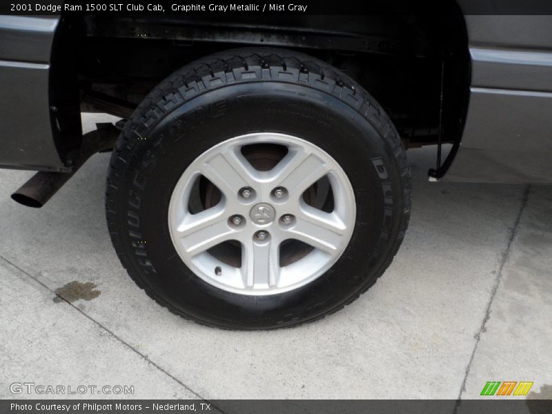 Graphite Gray Metallic / Mist Gray 2001 Dodge Ram 1500 SLT Club Cab