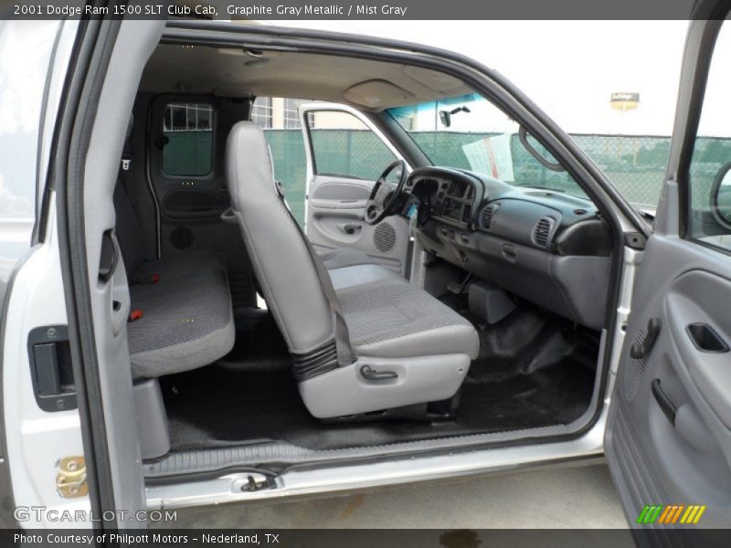Graphite Gray Metallic / Mist Gray 2001 Dodge Ram 1500 SLT Club Cab