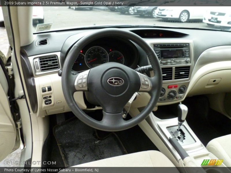 Sunlight Gold Opal / Ivory 2009 Subaru Impreza 2.5i Premium Wagon