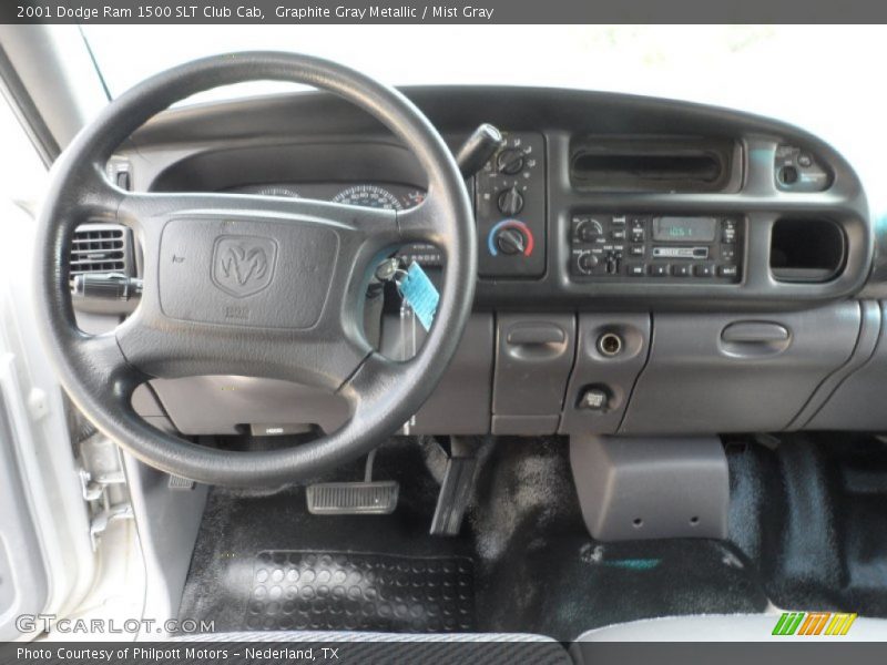 Graphite Gray Metallic / Mist Gray 2001 Dodge Ram 1500 SLT Club Cab