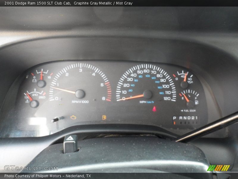 Graphite Gray Metallic / Mist Gray 2001 Dodge Ram 1500 SLT Club Cab
