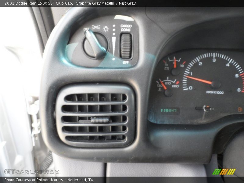 Graphite Gray Metallic / Mist Gray 2001 Dodge Ram 1500 SLT Club Cab