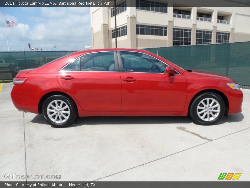 Barcelona Red Metallic / Ash 2011 Toyota Camry XLE V6
