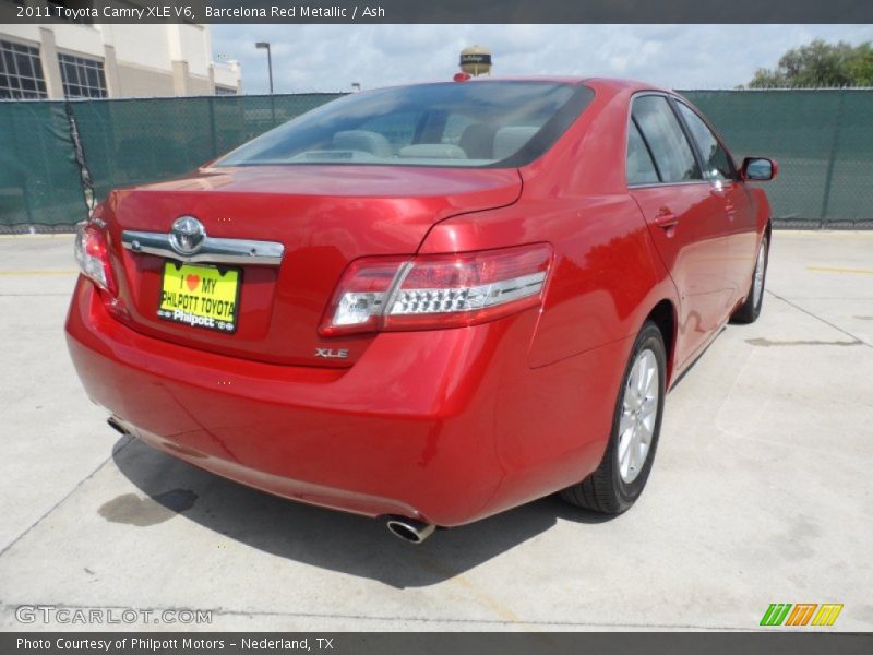 Barcelona Red Metallic / Ash 2011 Toyota Camry XLE V6