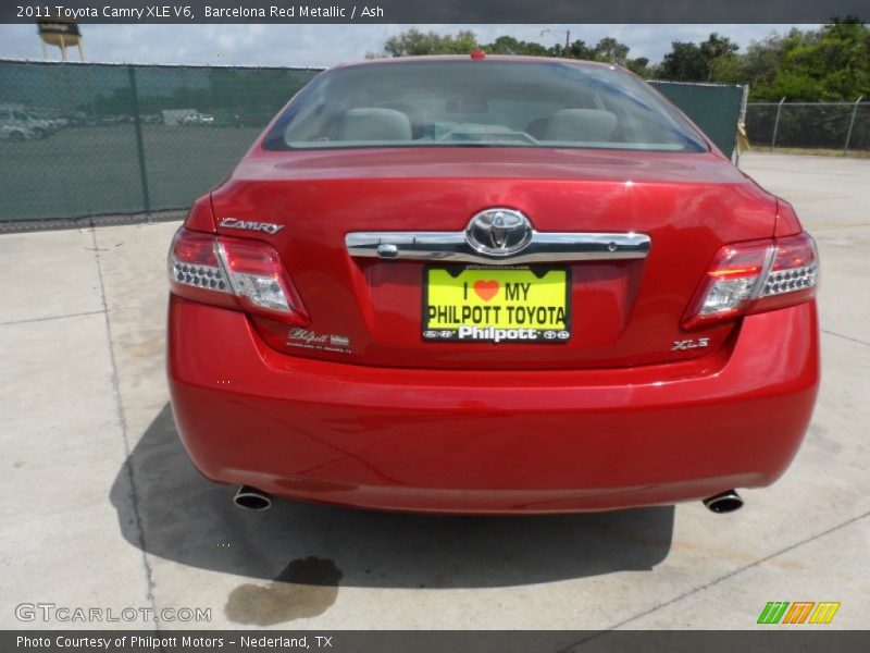 Barcelona Red Metallic / Ash 2011 Toyota Camry XLE V6